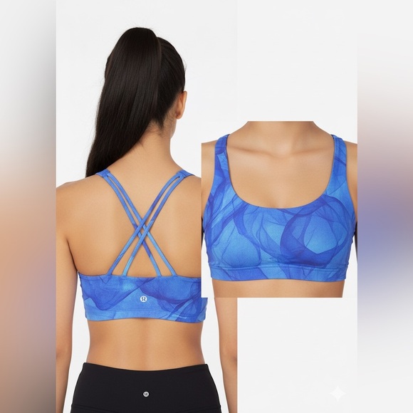 Lululemon Free To Be Tranquil Bra Midnight Tulle - Picture 1 of 9